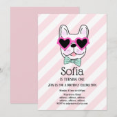 Bulldog, dog, pet verjaardagsfeestdag kaart (Voorkant / Achterkant)