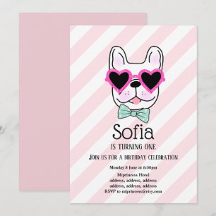 Bulldog, dog, pet verjaardagsfeestdag kaart