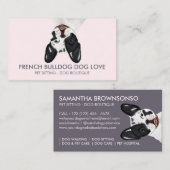 Bulldog Dog Visitekaartje (Voorkant / Achterkant)