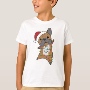 Bulldog Dogs Merry KerstWinter Animals T-shirt