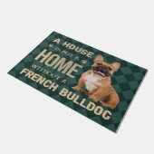Bulldog Doormat, Bulldog Lover Welcome Mat (Schuin)