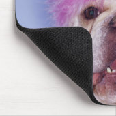 Bulldog draagt tiara muismat (Hoek)