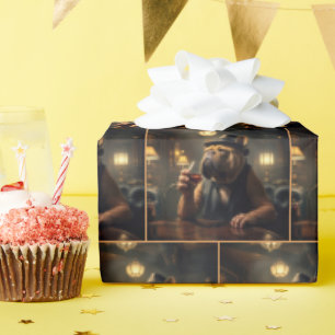 Bulldog Drink whisky in de jaren twintig van de vo Cadeaupapier