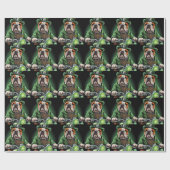 Bulldog Driving Bike St. Patrick's Day Cadeaupapier (Vlak)