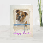 Bulldog Easter Kaart (Voorkant)