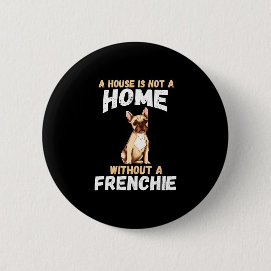 Bulldog Eigenaar Ronde Button 5,7 Cm (Voorkant)