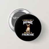Bulldog Eigenaar Ronde Button 5,7 Cm (Voorkant /achterkant)