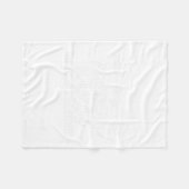Bulldog eigenaren fleece deken (Voorkant (Horizontaal))
