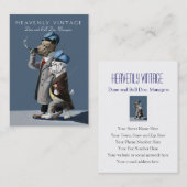 Bulldog en Great Dane - Funny Visitekaartje (Voorkant / Achterkant)