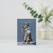 Bulldog en Great Dane - Funny Visitekaartje (Staand voorkant)