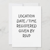 BULLDOG EN RUBBER DUCKIES BABY SHOWER INVITATIE KAART (Achterkant)