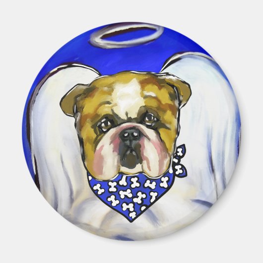 Bulldog Engel Magneet (Voorkant)
