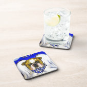 Bulldog Engel Onderzetter (Rechterzijde)