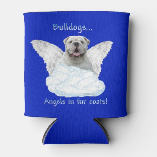 Bulldog Engel Poster Blikjeskoeler (Voorkant)