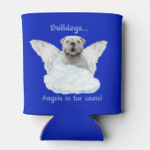 Bulldog Engel Poster Blikjeskoeler (Achterkant)