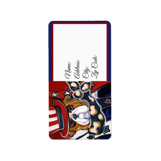 Bulldog Etiket (Voorkant)