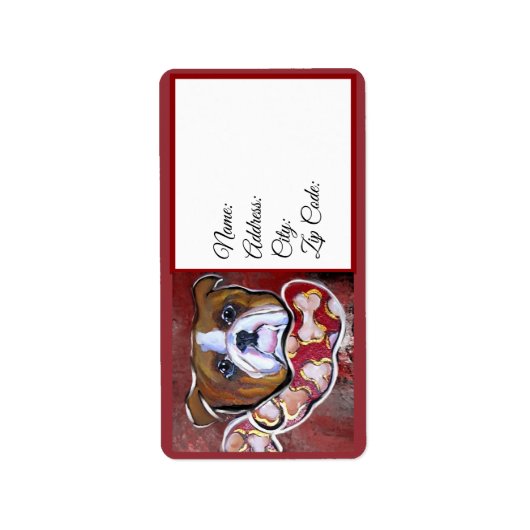 Bulldog Etiket (Voorkant)