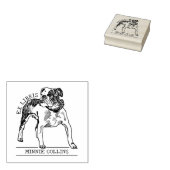 Bulldog Ex Libris Bibliotheekboek Rubberstempel (Gestempeld)