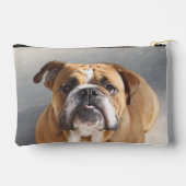 Bulldog Face - English Bulldog, Brown Etui (Achterkant)