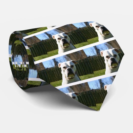 Bulldog Face Stropdas (Opgerold)