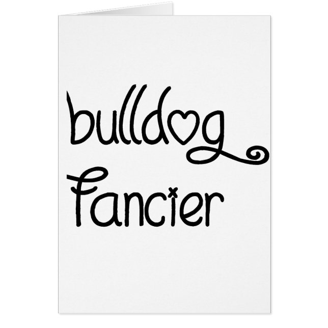 bulldog fancier (Voorkant)