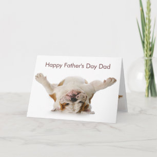 Bulldog Father's Day Card Kaart