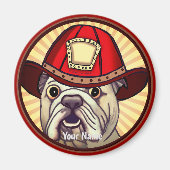 Bulldog Firefighter Magneet (Voorkant)
