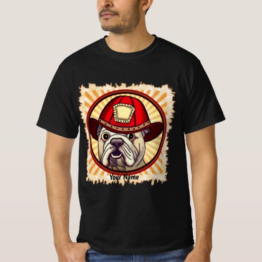 Bulldog Firefighter T-Shirt (Voorkant)