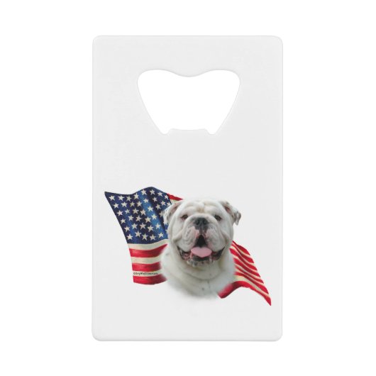 Bulldog Flag Creditkaart Flessenopener (Voorkant)