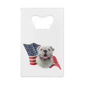 Bulldog Flag Creditkaart Flessenopener (Achterkant)