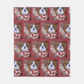 Bulldog Fleece Deken (Voorkant)