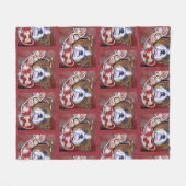 Bulldog Fleece Deken (Voorkant (Horizontaal))