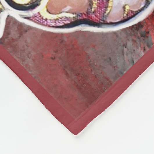 Bulldog Fleece Deken (Hoek)