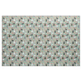 Bulldog Floral Stof (Fat Quarter)