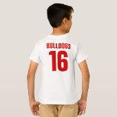 Bulldog Football T-shirt (Achterkant volledig)
