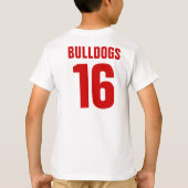 Bulldog Football T-shirt (Achterkant)