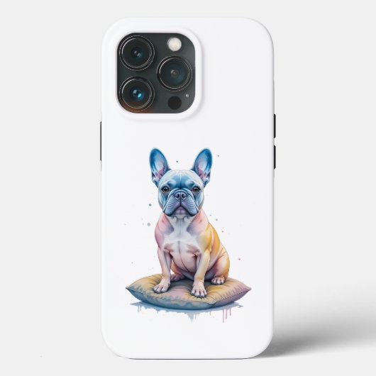 Bulldog Francés Colorido y Artístico Case-Mate iPhone Case (Achterkant)
