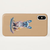 Bulldog Francés Colorido y Artístico Case-Mate iPhone Case (Achterkant (horizontaal))