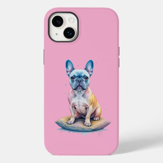Bulldog Francés Colorido y Artístico Case-Mate iPhone Case (Achterkant)