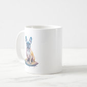 Bulldog Francés Colorido y Artístico  Koffiemok (Voorkant links)