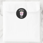 Bulldog franchise feest thema ronde sticker (Tas)