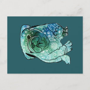 Bulldog Frans Buldog Briefkaart