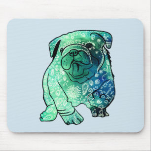 Bulldog frans buldog hond mousepad muismat