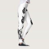 Bulldog Franse Buldog Puppy Dog Leggings (Rechts)