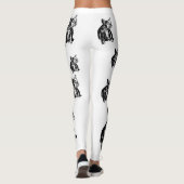Bulldog Franse Buldog Puppy Dog Leggings (Achterkant)