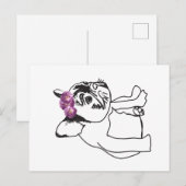 Bulldog Franse Buldog Puppy Sweet Dog Briefkaart (Voorkant / Achterkant)