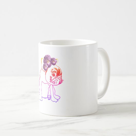 Bulldog Franse Buldog Puppy Sweet Dog Mok (Voorkant rechts)