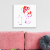 Bulldog Franse Buldog Puppy Sweet Dog Single print (Insitu (Woonkamer))