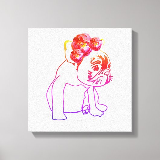 Bulldog Franse Buldog Puppy Sweet Dog Single print (Voorkant)