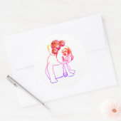 Bulldog Franse Buldog Puppy Sweet Dog Sticker (Envelop)